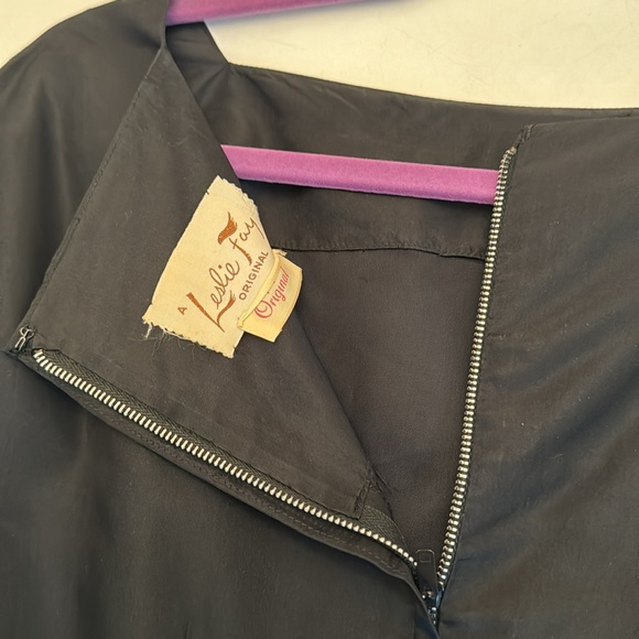 Vintage 1955 Leslie Fay original Audrey Hepburn classic cocktail dress S - Picture 9 of 11